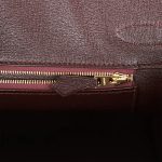 Hermès Birkin 30 Bordeaux Shiny Porosus Crocodile Gold Hardware