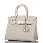 Hermès Birkin 30 Gris Perle Togo Gold Hardware