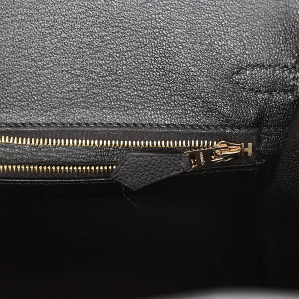 Hermès Birkin 25 Black Togo Gold Hardware