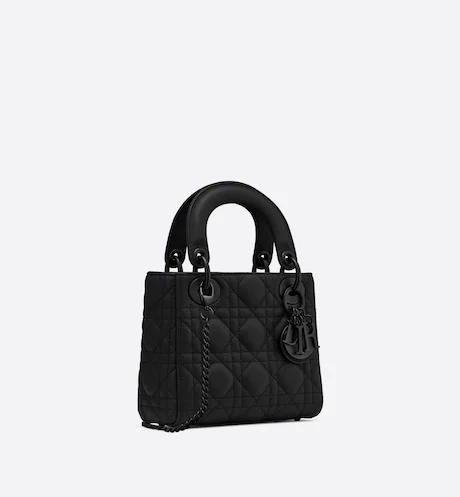 MINI LADY DI&&OR BAG Black  Calfskin