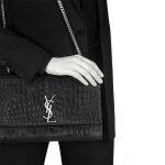 Large Kate Bag In Black Crocodile L