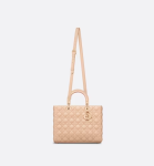 LARGE LADY DI&&OR BAG Sand Pink