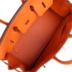 Hermès Birkin 25 Orange Togo Palladium Hardware