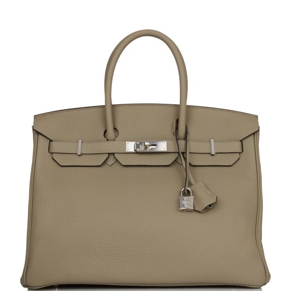 Hermès Birkin 35 Sage Clemence Palladium Hardware