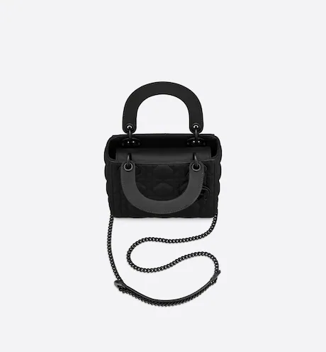 MINI LADY DI&&OR BAG Black  Calfskin