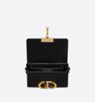 30 MONTAIGNE BOX BAG Black Box Calfskin