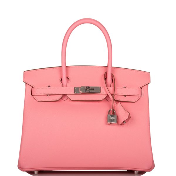 Hermès Birkin 30 Rose Confetti Epsom Palladium Hardware