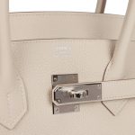 HE&&ME Birkin 35 Craie Togo Palladium Hardware