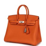 Hermès Birkin 25 Orange Togo Palladium Hardware