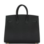 HE&&ME Birkin Sellier 25 Black Epsom Gold Hardware