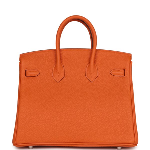 Hermès Birkin 25 Orange Togo Palladium Hardware