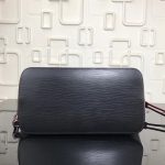 LL&VV Neverfull MM Bag In Noir Epi Leather M54185