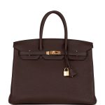 Hermès Birkin 35 Rouge Sellier Clemence Gold Hardware