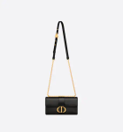 30 MONTAIGNE  BAG WITH CHAIN Black Calfskin