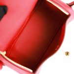 Hermès Mini Lindy Rouge Piment Swift Gold Hardware