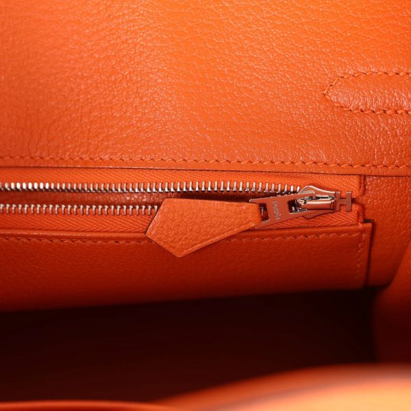 Hermès Birkin 25 Orange Togo Palladium Hardware