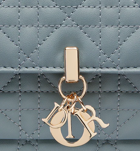 LADY DI&&OR CHAIN POUCH Cloud Blue