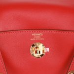 Hermès Mini Lindy Rouge Piment Swift Gold Hardware