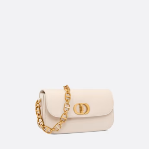 30 MONTAIGNE AVENUE BAG Dusty Ivory Box Calfskin