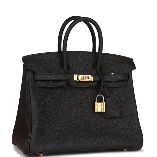 Hermès Birkin 25 Black Togo Gold Hardware