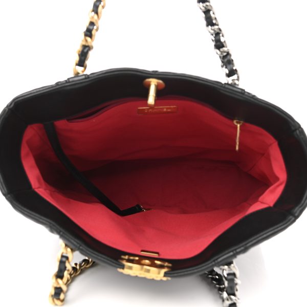 BAG Tote black gold