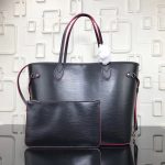 LL&VV Neverfull MM Bag In Noir Epi Leather M54185