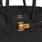 Hermès Birkin 25 Black Togo Gold Hardware