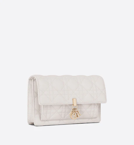 LADY DI&&OR CHAIN POUCH Latte