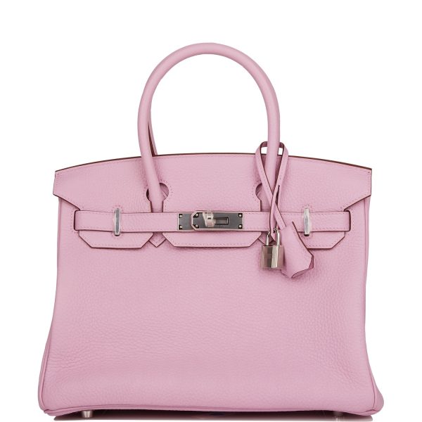 Hermès Birkin 30 Mauve SyLL&VVestre Clemence Palladium Hardware