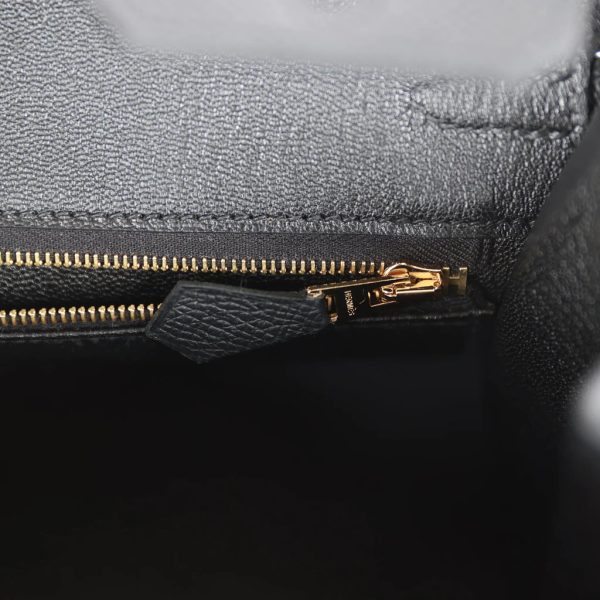 HE&&ME Birkin Sellier 25 Black Epsom Gold Hardware