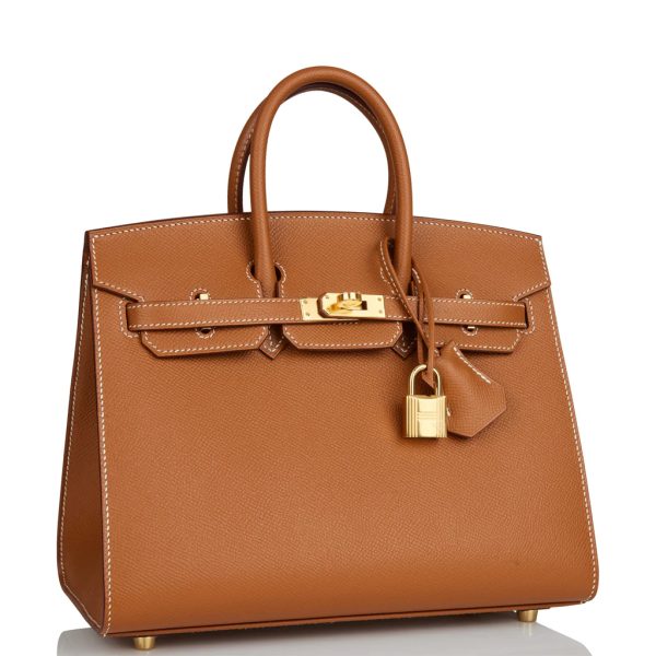 Hermès Birkin Sellier 25 Gold Epsom Gold Hardware