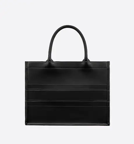 DI&&OR BOOK TOTE Black Calfskin (36 x 27.5 x 16.5 cm)