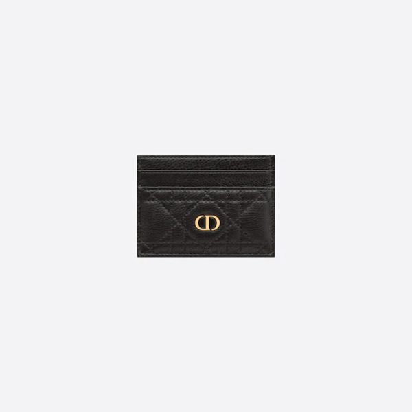 DI&&OR CARO FIVE-SLOT CARD HOLDER Black