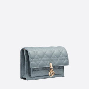 LADY DI&&OR CHAIN POUCH Cloud Blue