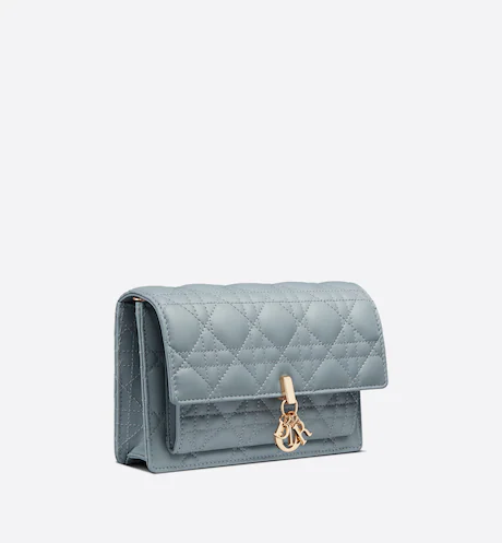 LADY DI&&OR CHAIN POUCH Cloud Blue