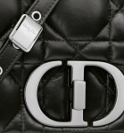 LARGE DI&&OR CARO BAG Black  Calfskin