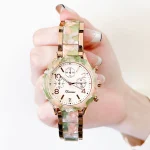 Ladies High-end Exquisite Light Luxury Waterproof Jade Watch