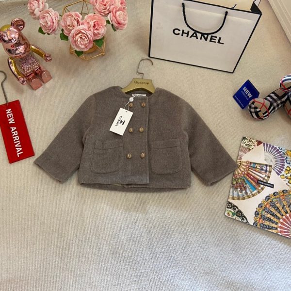 High-end girls' quilted jacket