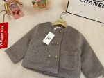 High-end girls' quilted jacket